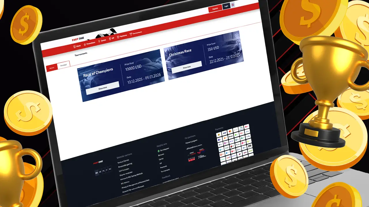 Вигідні турніри F1 Casino