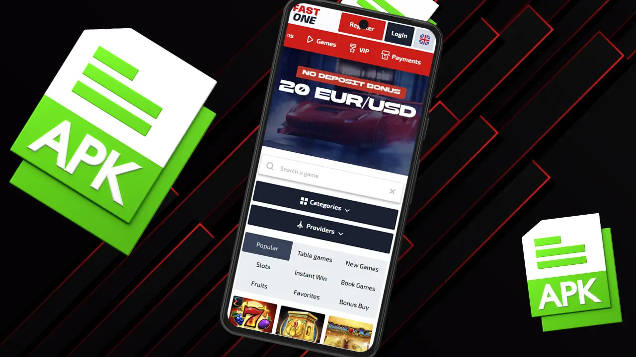 Скачати додаток F1 Casino на телефон