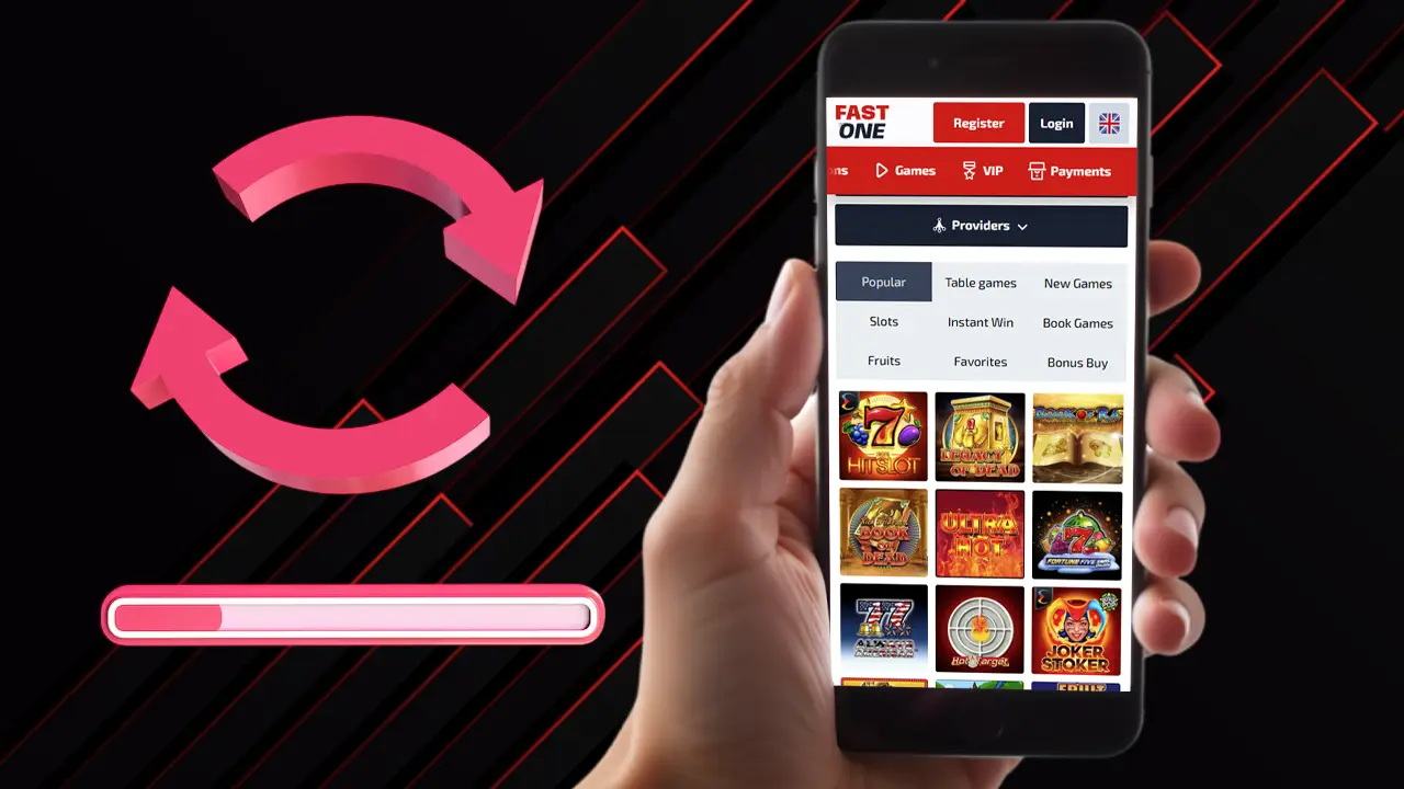 Як оновити додаток F1 Casino